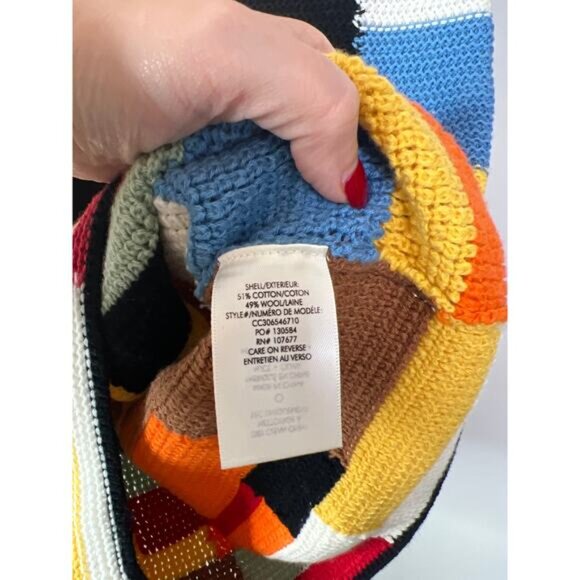 NEW Alice + Olivia Veronique Crocheted Scalloped Trim Mini Dress Multi Color - Picture 5 of 7